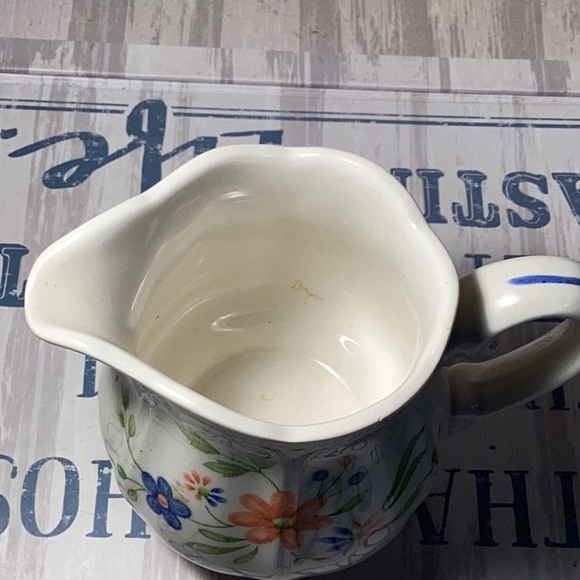 Vintage Sears Country French Ironstone Floral Creamer 4453 pattern  JAPAN - Picture 5 of 7